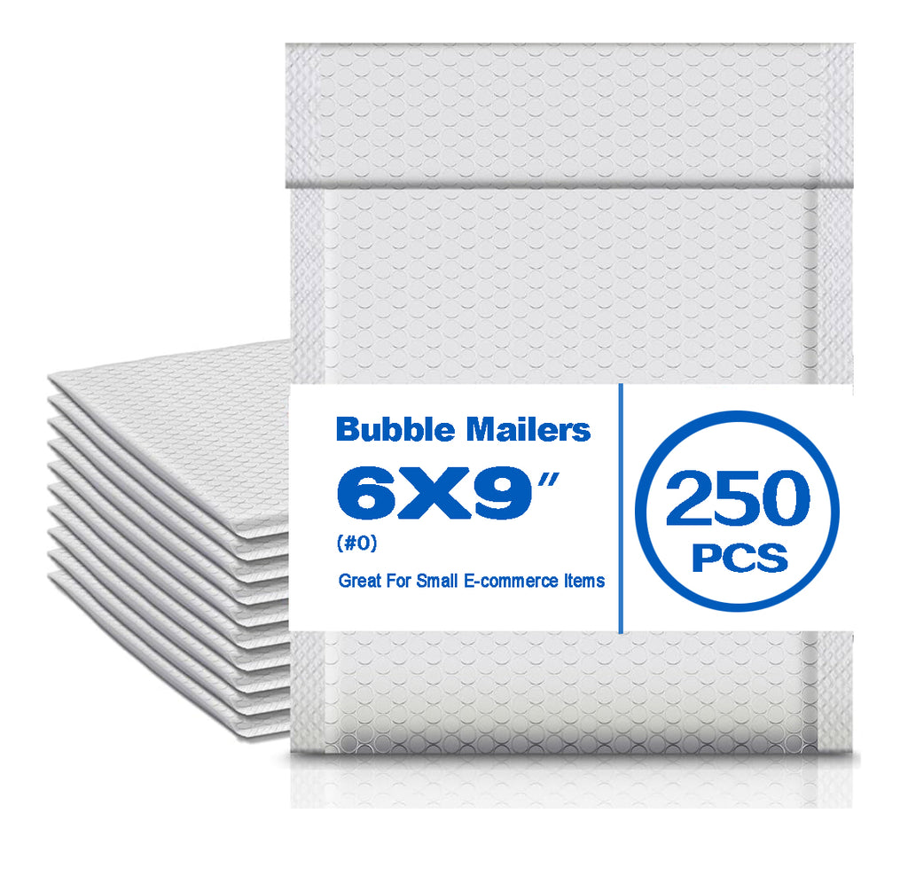 Waterproof Bubble Mailers 6×9" – Thick, Durable, Instant Seal Envelopes with Strong Adhesive Shipping Bags