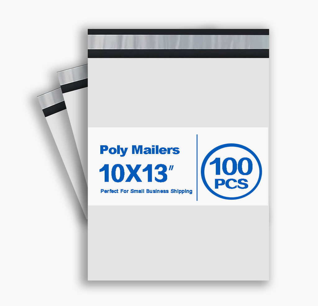 Poly Mailer Bags 10×13"-Self Waterproof Mailing Bags for Small Business & Bulk Shipping