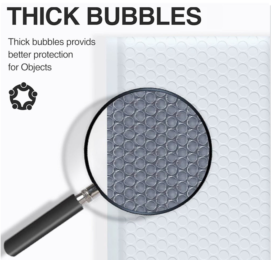 Waterproof Bubble Mailers 10.5×15" – Thick, Durable, Instant Seal Envelopes with Strong Adhesive Shipping Bags