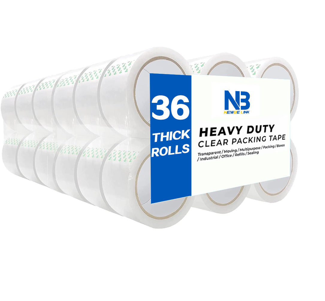 Clear Packing Tape, 36 Rolls Heavy Duty Packaging Tape for Shipping Packaging Moving Sealing, Thicker Clear Packing Tape, 2 inches Wide,110 Yards Per Roll,Total Yards 3960
