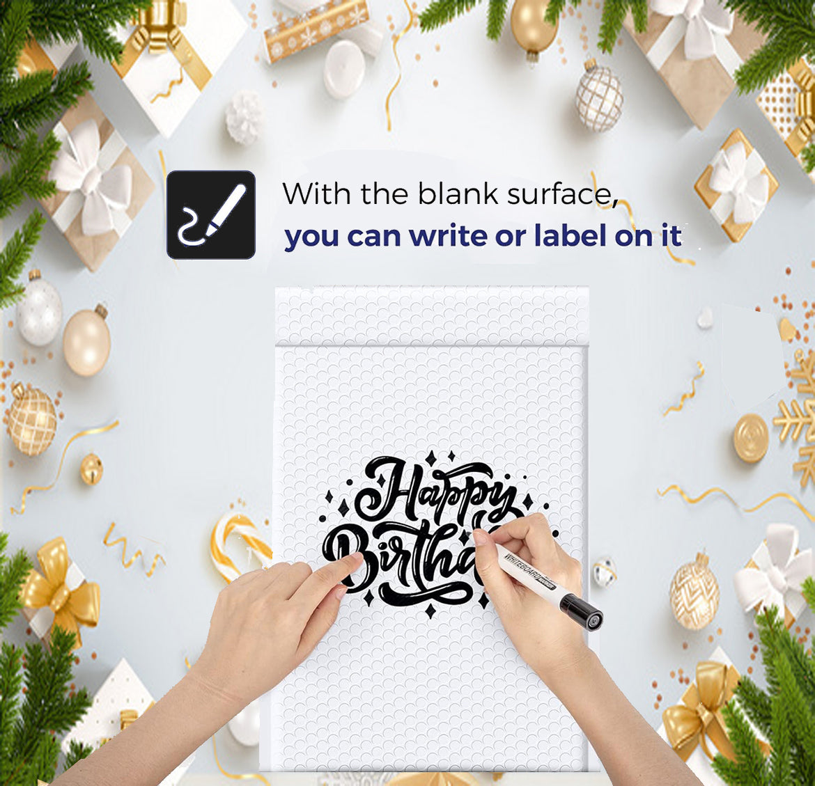 Waterproof Bubble Mailers 4×7" – Thick, Durable, Instant Seal Envelopes with Strong Adhesive Shipping Bags