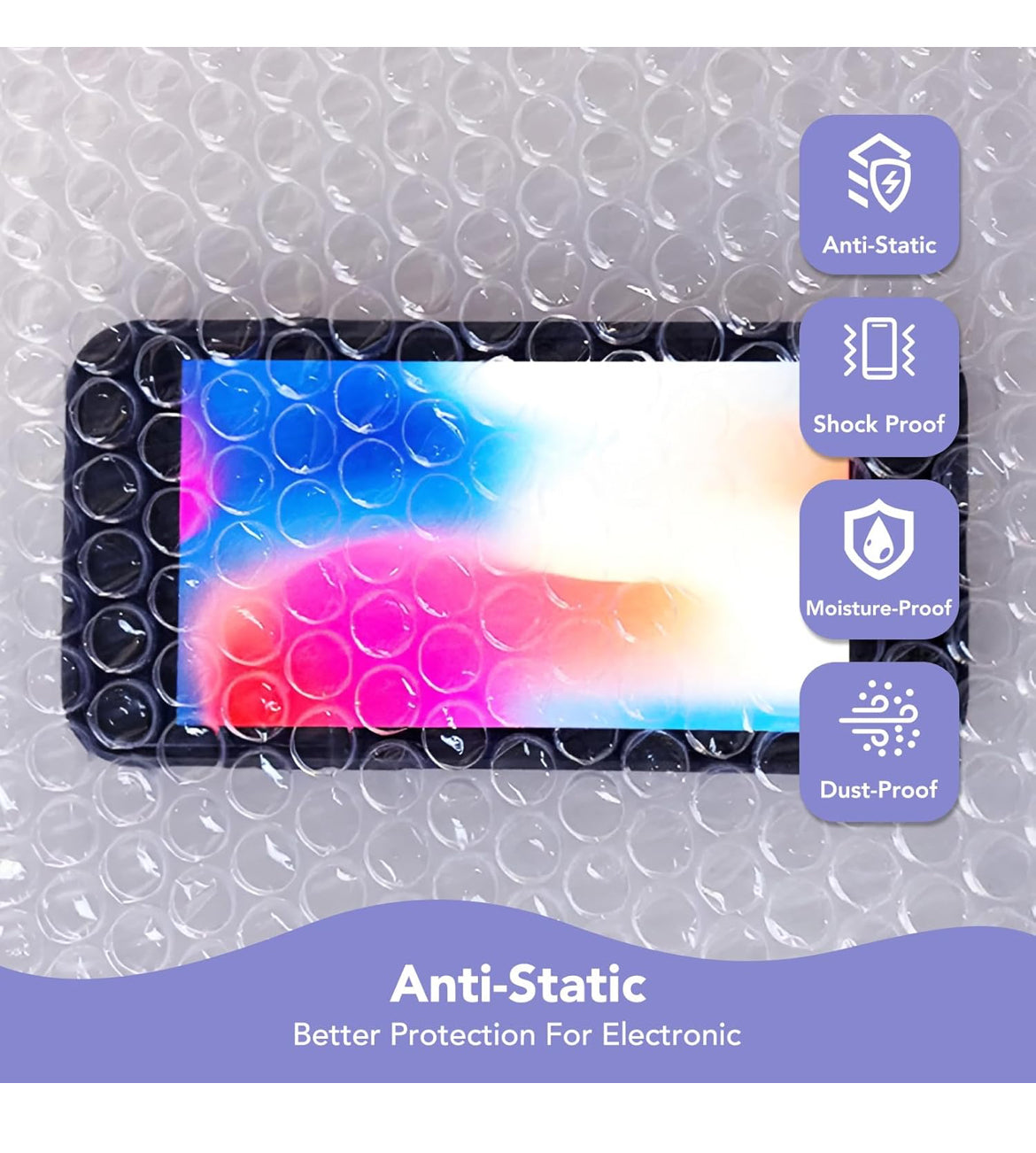 Bubble Cushioning Wrap,12 inch x 30ft Bubble Cushioning Wrap for Packing and Moving Boxes Shipping Cushioning Supplies Perforated Every 12”